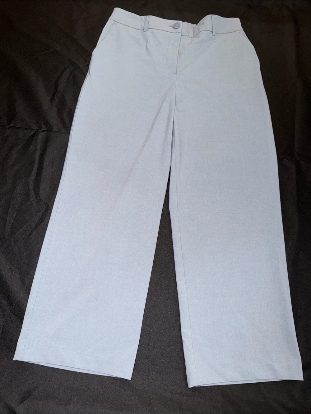 Rachel Zoe Light Blue Wide-Leg Trousers